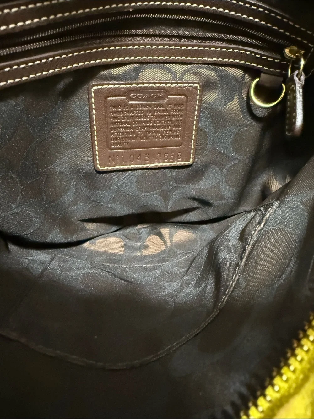 Vintage coach suede soho hobo